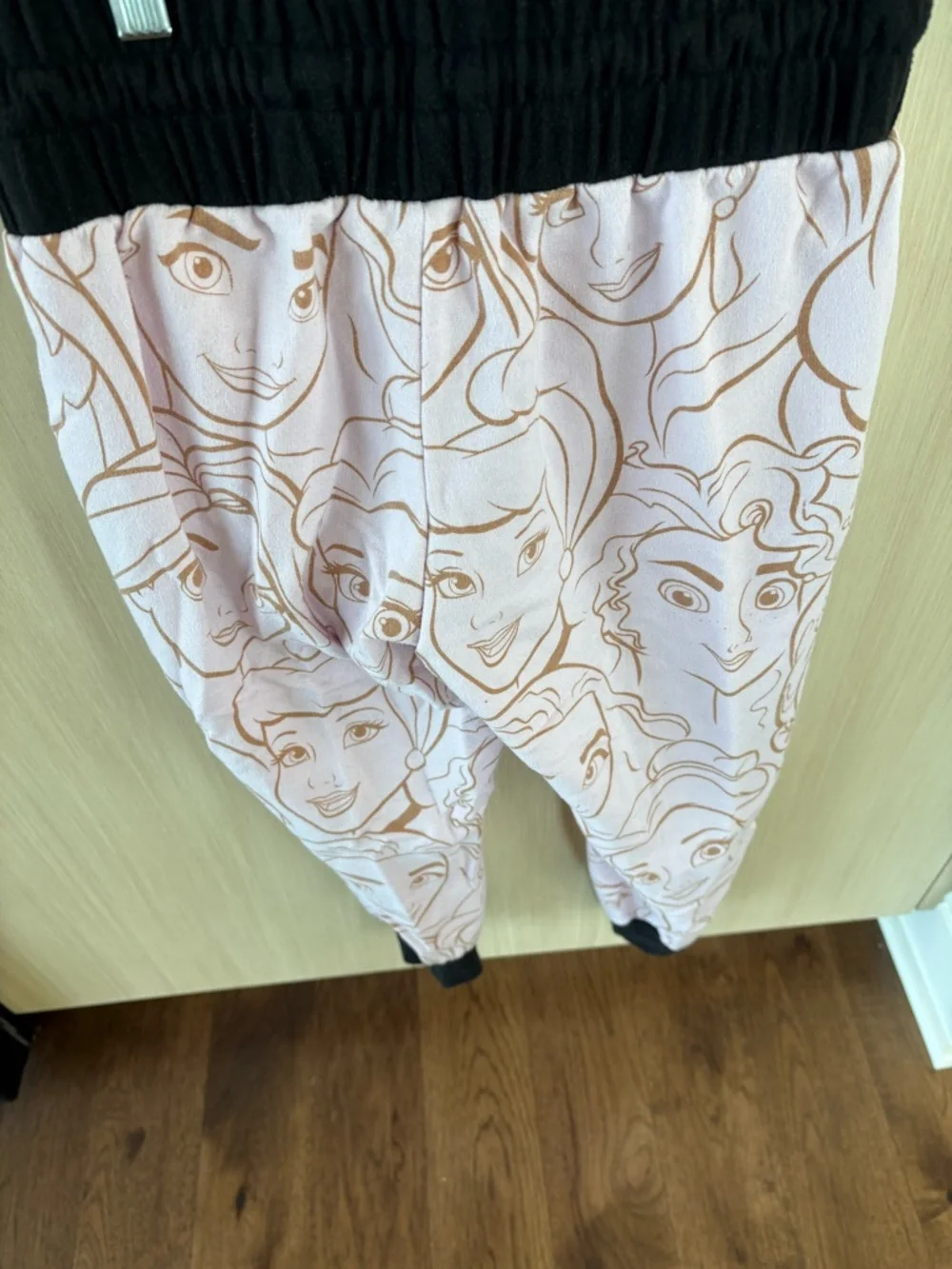 Disney Princess  Pink and Black Branded Waistband Pajamas - Picture 6 of 10